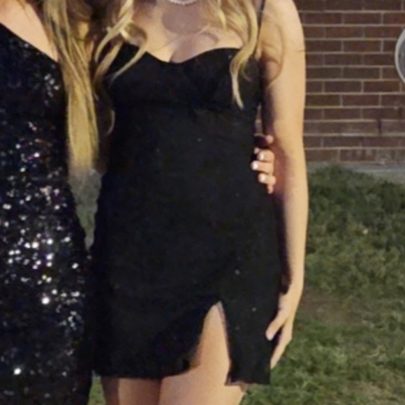 Black Glitter Dress - Picture 1 of 2